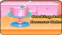 memasak kue dan menghias permainan Screen Shot 0