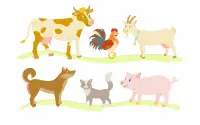 Дикие и домашние животные - развивающая игра Screen Shot 0