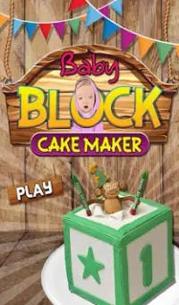 Baby Block cake maker kids fun Screen Shot 5