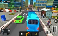 코치 버스 운전 : 무료 시내 버스 게임 Screen Shot 1