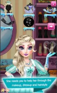 ملكة الثلج  : ماكياج - تلبيس - تسريحات شعر Screen Shot 3