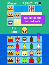 Burger Memory Game Screen Shot 5