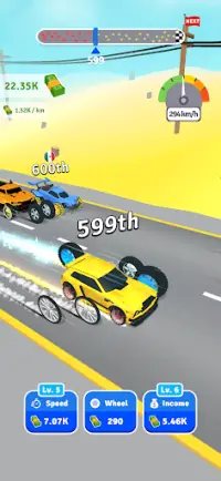 Wheel Merge Race Screen Shot 1