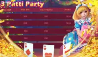 3 Patti Party - Fun games club Screen Shot 5