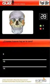 Trivia Quiz Anatomía Screen Shot 0