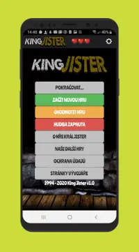 Král Jister 1 - česká textová adventura Screen Shot 2