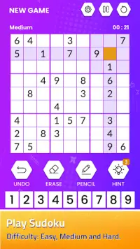 Sudoku - Sudoku, Puzzle & Number Game, Sudoku Game Screen Shot 6