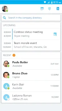 Skype for Business for Android Screen Shot 3