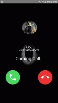 Scary fake call from jason character Friday the 13 Screen Shot 1