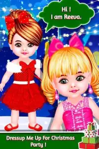 Gioco di vestire per bambole nel salone di Natale Screen Shot 2