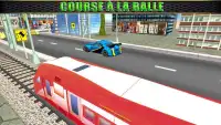 Simulateur de voiture vs train Real Racing Screen Shot 2