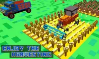 Blocky Tractor Farm Simulator Screen Shot 0