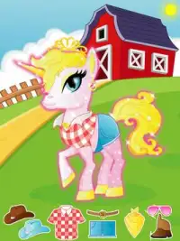 Unicorn Pony Washing & Dress Up Salon Screen Shot 1