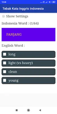 Tebak Kata Inggris Indonesia Screen Shot 4