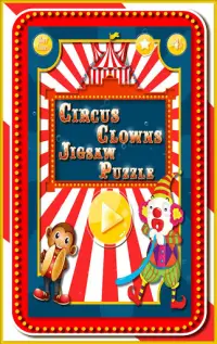 Circus clowns jigsaw puzzle 🤡 game for kids 🎪 Screen Shot 0