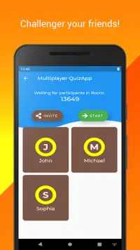 Multiplayer QuizApp Screen Shot 1
