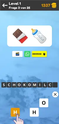 Quiz: Emoji-Spiel, Errate das Emoji-Rätsel Screen Shot 2