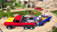 Animal Safari 6X6 Transport Truck Driving Screen Shot 3