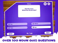 Gramática Inglesa Substantivo Quiz Game Screen Shot 3