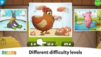 Animal puzzle games for kids Screen Shot 1