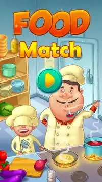 食品の試合 - 無料のマッチ3つのパズルゲーム Screen Shot 0