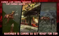 Zombie Lion Animal Shooter: Top Zombie Games Screen Shot 3