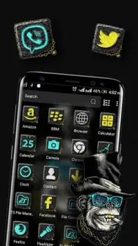 Monkey Swag Launcher Theme Screen Shot 1