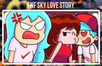 FNF Love Battle : SKY VS BOYFRIEND Screen Shot 1