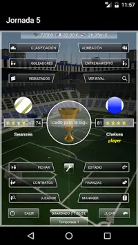 iClub Manager 2: mánager de fútbol Screen Shot 0