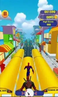 Subway Spider Run Man 0MB vs Deadpool Screen Shot 1