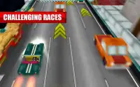 Blocky Car : City Highway Traffic Race Driving 3D Screen Shot 5
