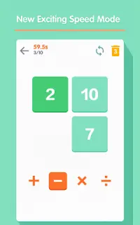 Math 24 - เกมการ์ดคณิตศาสตร์ Screen Shot 11