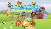 Animal & Monster Memory Game for Kids Screen Shot 0