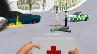 Ambulans Simülatörü Araba Screen Shot 7