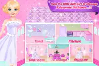 reparação Dollhouse e limpeza jogos para meninas Screen Shot 3