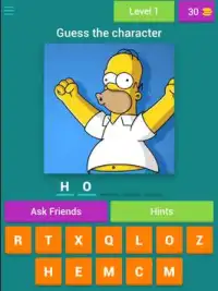 Simpsons characters quiz Screen Shot 7