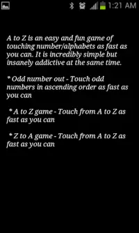 Touch A to Z Game Screen Shot 3
