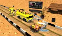 Off Road Fire Fighter Super Robot Truck Voador Screen Shot 15