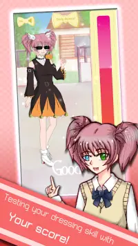 Anime School Girls Dress Up Games Screen Shot 1