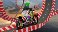 スタント 自転車 不可能 トラック -  レース モト ドライブ ゲーム Screen Shot 9