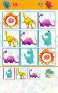 Jogo de Sudoku de dinossauro para crianças 3-8 ano Screen Shot 17