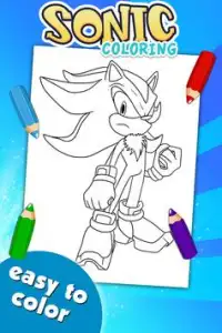 Sonic Hero Coloring Game Screen Shot 1