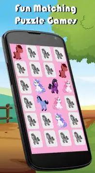 Pony Match Memory Games Kids Screen Shot 1