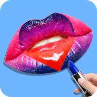 Lip Art 3D ASMR Satisfying Lipstick Makeover Game