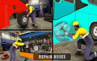 จำลองการล้างรถบัสเมือง: เกมล้างรถสถานีบริการน้ำมัน Screen Shot 10