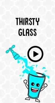 Thirsty Glass - Draw Line Puzzle Screen Shot 0
