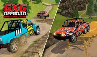 6x6 Spin Offroad Mud Runner Truck Drive Games 2018 Screen Shot 11
