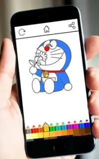 Coloring Doramon Screen Shot 6