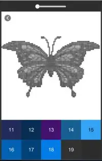 borboleta Cor pelo número, Livro de colorir Screen Shot 2