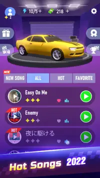 Music Beat Racer - سيارة سباق Screen Shot 0